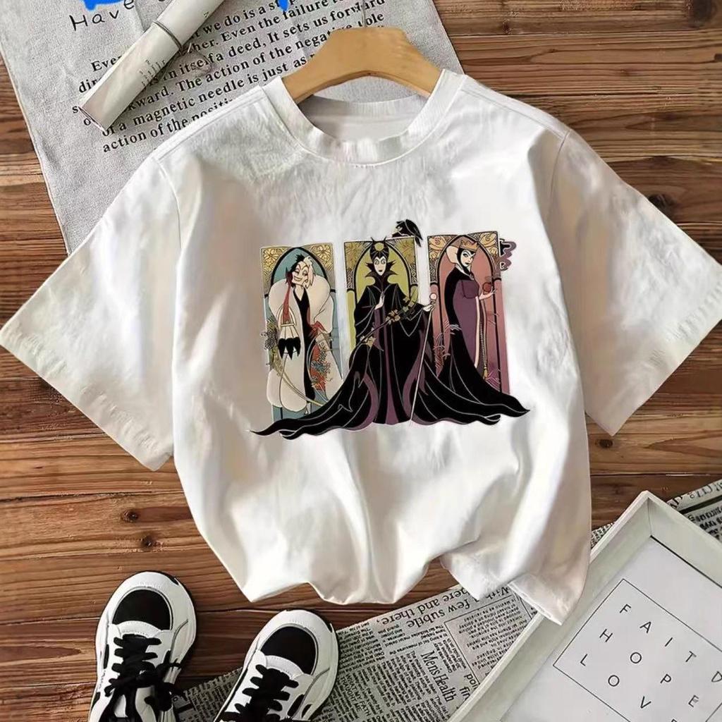 Women's Summer Loose Casual Cute Queen Print White Cotton T-shirt