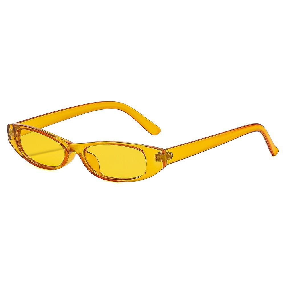Vintage Small Frame Sunglasses For Men Women Niche Trendy Oval Candy Colored Glasses Fashion Outdoor Sunscreen Shades UV400