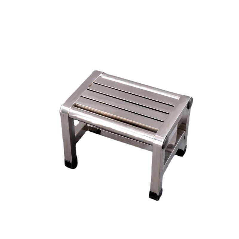 Stainless Steel Living Room Stool Thickened Elderly Bathroom Shower Stool Small Portable Household Anti Slip Chair
