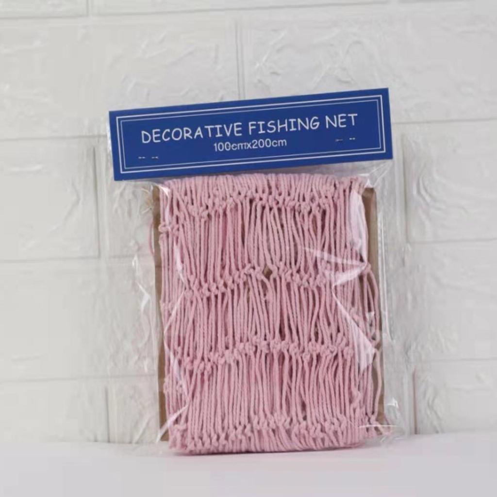 Nadbrzeżny Urok Bawełniana Dekoracja Sieci Rybackiej Inspirowana Morzem Sztuka Ścienna do Salonu i Sypialni 59x79 cali