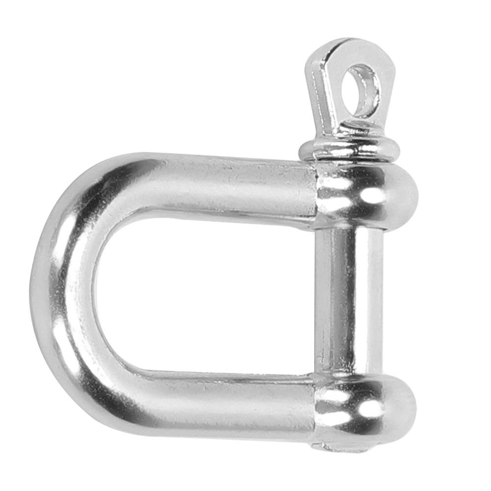 10 Pack Flat Head Bow Shackle Zinc Alloy D Ring Lock Pratical U Shape Connector  Rigging