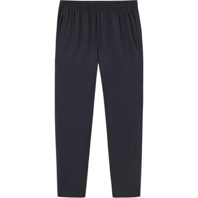 Running Series Solid Color Mid Waist Comfortable Versatile Breathable Straight Leg Casual Pants Men Bottoms Black 152425501-2