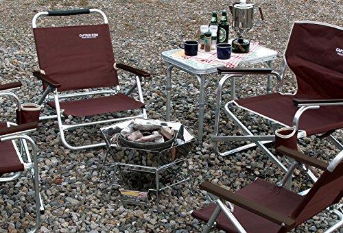 Captain Stag (CAPTAIN STAG) UG-3045 Cast Iron Dutch Oven, 20cm, No Seasoning Required, Perfect for Camping and Barbecuing