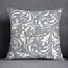 Pillowcase Home Office Decor Cushion Cover Grey Low White Floral Pattern