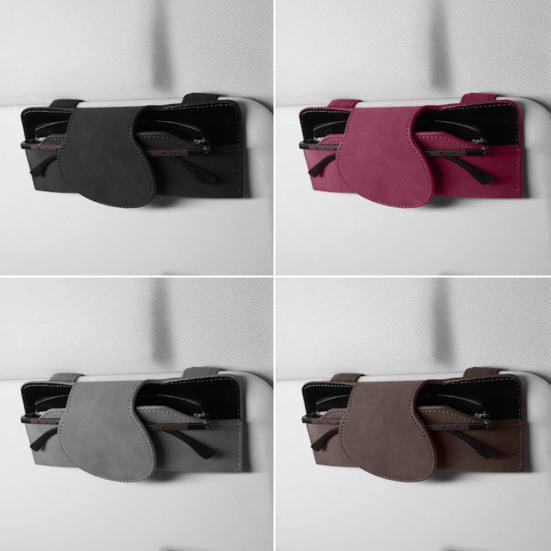 Magnetic Sunglasses Holder for Car Glasses Holder Car Visor Suede Eyeglasses Holder Glasses