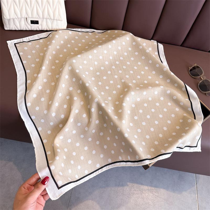 New Cashew Print Female Neck Scarf Cotton Linen Feeling Women Hair Scarves Foulard Head Band Shawls Wraps Neckerchief Bandana