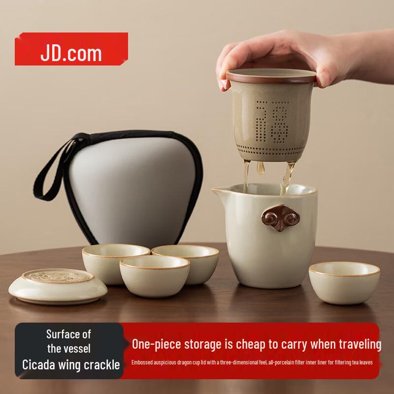 Jingdong Crafted Portable Travel Tea Set