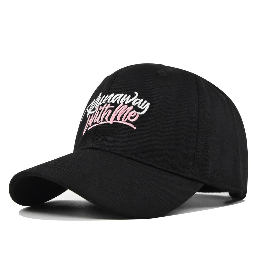 Escape embroidered peaked cap small letter embroidered baseball cap stylish letter men s and women s hat sun hat cotton as the picture