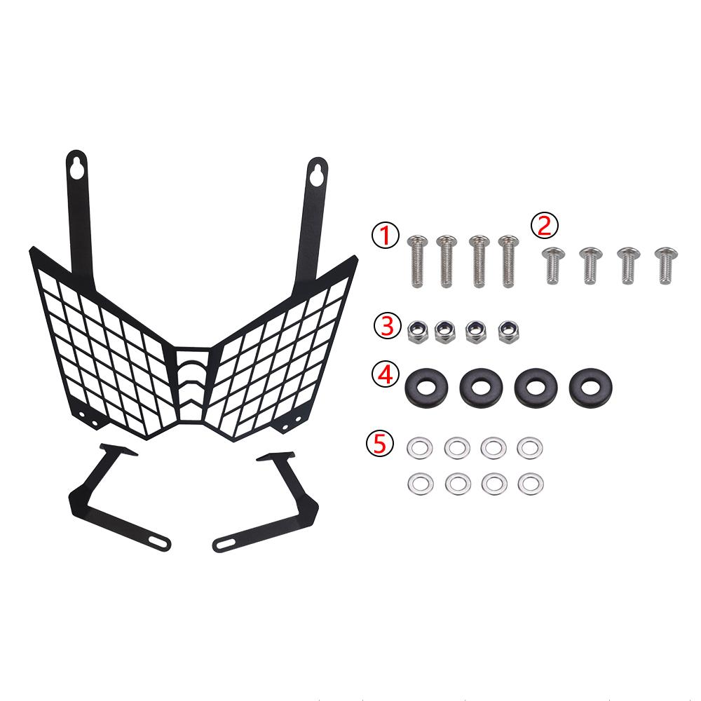 

2017 2018 2016 2015 2014 KLR650 Мотоцикл для Kawasaki KLR 650 2008-2018 Фара Фара Свет Решетка Защитная Крышка чёрный