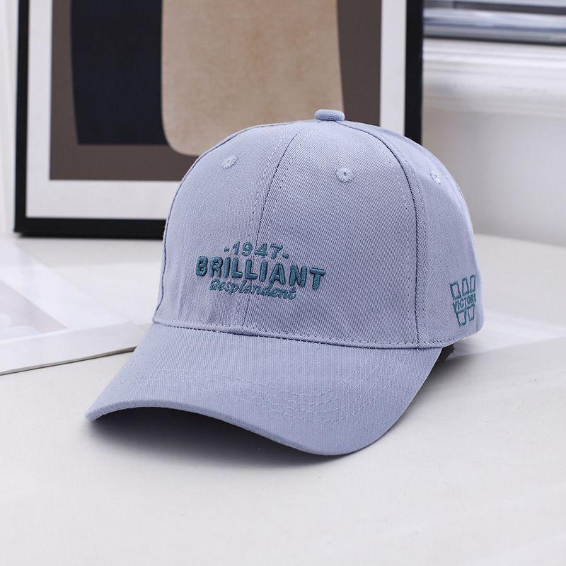 

Spring & Fall New Baseball Cap Men s and Women s Letters Soft Peaked Cap Sun Protection Travel Versatile Retro Thin Sun Hat Royal Blue (56-59) Adjustable free size