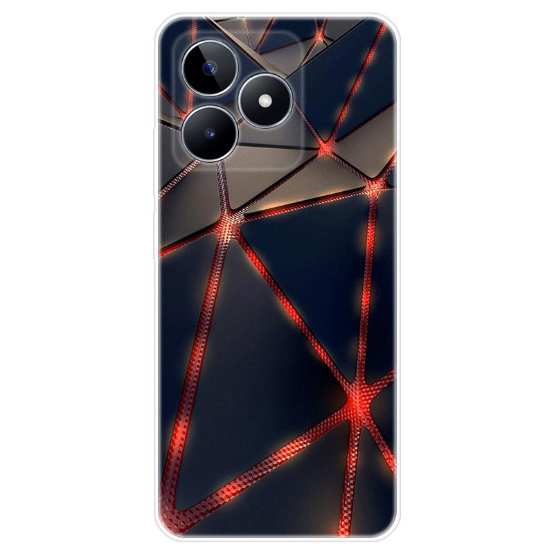 Für Realme C51 Gehäuse TPU Lackierte Rückseite Realme C51 Weiche Silikonhülle