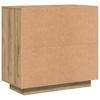 Vidaxl Chest of Drawers, Artisan Oak, 80X40X75 Cm, Wood-Based Material