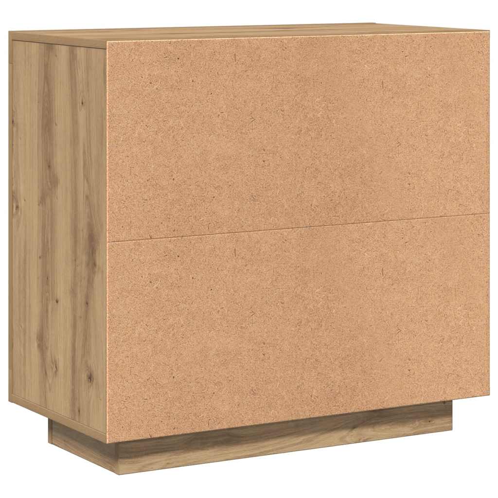 Vidaxl Chest of Drawers, Artisan Oak, 80X40X75 Cm, Wood-Based Material