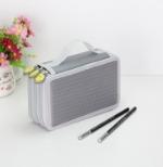 Newest Factory Selling 52 Holes 3 Layers Oxford School Pencil Case Large Pen Bag Box серый