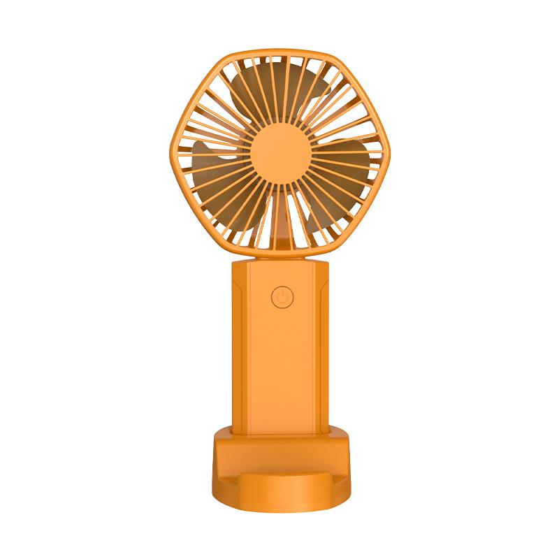 USB Rechargeable Silent Mini Desktop Fan with Strong Wind Power - Portable and Handheld for Dorms and Gifts