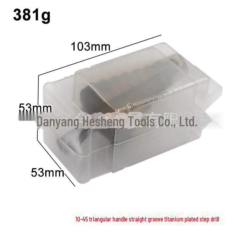 

Ступенчатое сверло с титановым покрытием, азотированное, 10-45 мм, большого размера, сверло-пагода для электродрелей