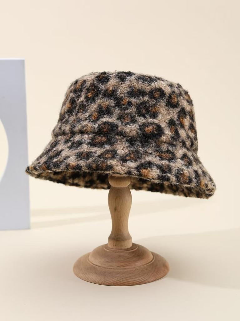 Love Plush Bucket Hat Three-dimensional Printing Pot Hat Men and Women with The Same Thickened Warm Versatile Hat