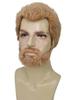 Wigs2you H-5688 Prince of Wales British Ginger Brown Wig and Beard Set for Adult Men