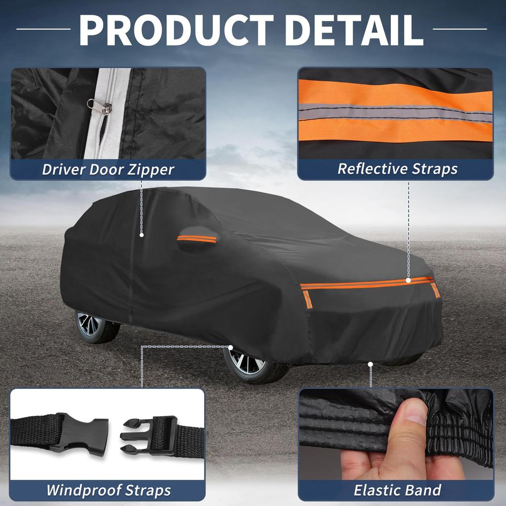 X AUTOHAUX CX30 Body Spunlace New Waterproof Fabric Fleece Paint Rainy Season Hail Windproof Strong Wind Side Nighttime Safety Sun Frost Protection