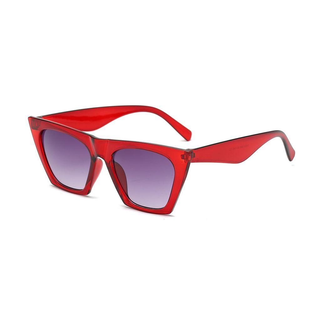 Trendige Cat-Eye-Sonnenbrille für Damen/Herren Retro Quadratische Sonnenbrille UV400 Schutz Brillen Sommer-Tönungen Modeaccessoires