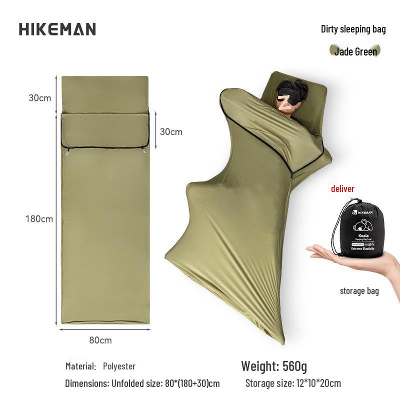 Portable Stain-Resistant Sleeping Bag Liner for Camping & Travel