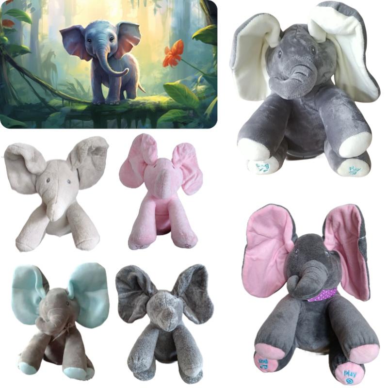 Entzückendes Elefanten-Plüschtier mit beweglichen Ohren Perfektes Babygeschenk