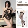 Sexy Hollow Breast Perspective Sex Underwear Pearl Breast Large Lace Open Door No-Take-Off Onesie