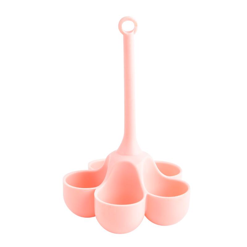 Silicone High-Temp 5-Hole Egg Cooker for Baking - Food Grade, Child-Safe