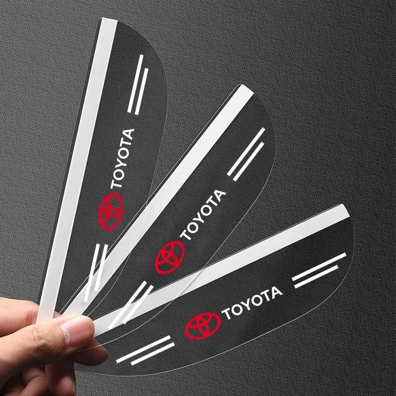 2pcs Car Side Rearview Mirror Guard Cover Rain Eyebrow Covers Stickers For Toyota TRD GR Camry Corolla Yaris Chr Auris Avensis T25