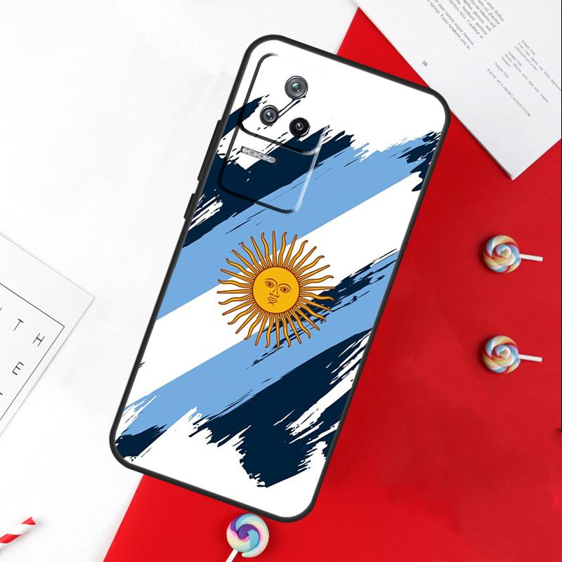 Argentine Flag Cover For Xiaomi 14T 11T 12T 13T Pro 13 14 15 Ultra POCO X7 Pro X3 X5 X6 F5 F6 M6 Pro Case