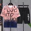summer new fun children's set 3d printed T-shirt Casual short-sleeved top T-shirt round neck short-sleeved shorts for child