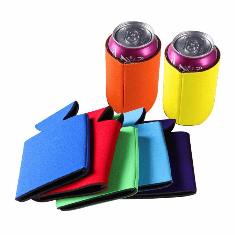 Solid Color Cup Cover Neoprene Camping Soda Bottele Cover Drink Cooler Beer Sleeves  Party