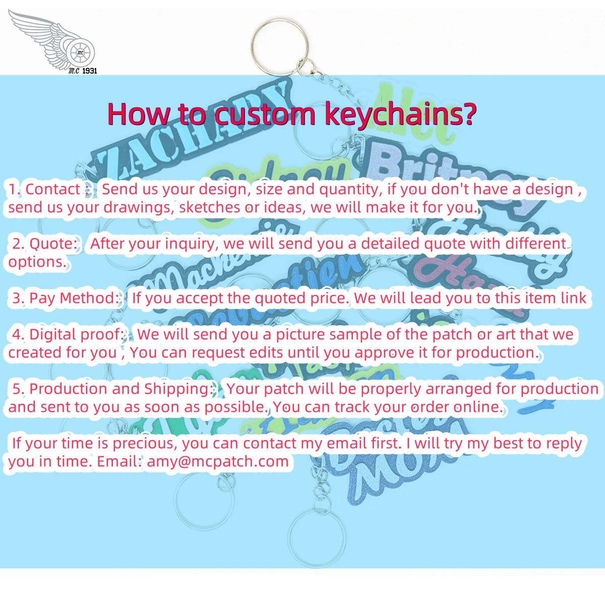 Custom PVC Keychains Soft Rubber Keychain With Design& DIY Silicone Key Chain Personalize Key Tag For Decoration