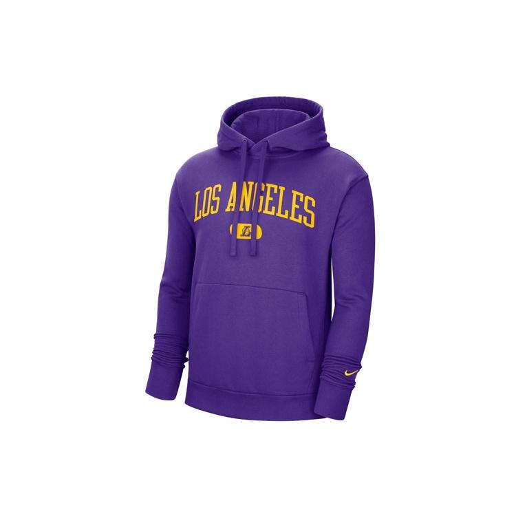 Nike Los Angeles Lakers Pullover hooded Long Sleeves Purple Men s CV4615-504 S
