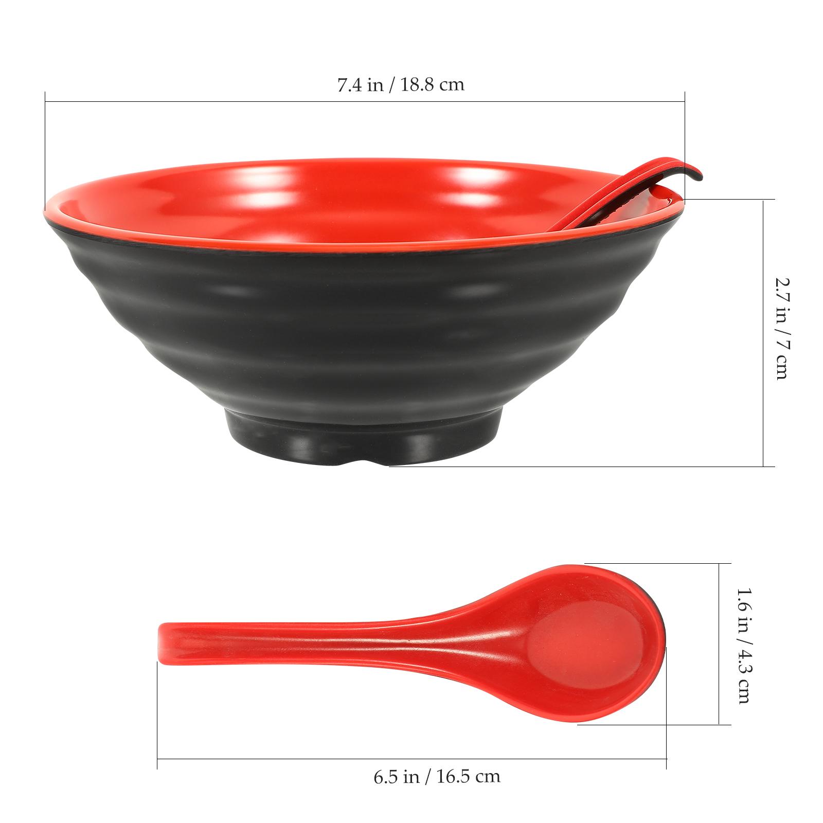 Ramen Bowl Set Microwavable Kitchen Household Japanese Melamine Vintage Salad Large Delicate Noodle Bowls Soup