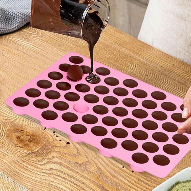 Round Silicone Molds Homemade Cupcake Baking Making Supply Non-stick 55-Cavity Silicone Cake Baking Molds Kitchen Tools CN