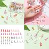 50pcs Alloy Drop Oil Pendant Beads Breast Cancers Logos Ribbon Pendants Jewelry Making Supplies DIY Necklace Accessories