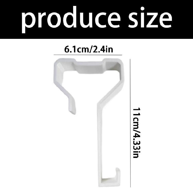 No-Drill Window Hook Set for Trailer Window Edges, 2-Piece Clip-On Hanger for Towels, Clothing, and Daily Home Use