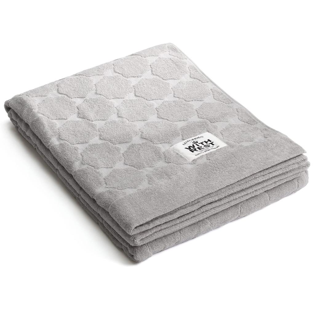 Showa Nishikawa Imabari Towel Single Made in Imabari Towel Brand Thick Soft and 140 x 190 Confetti Gray Blanket, Size, Japan, 100% Cotton, Certified,