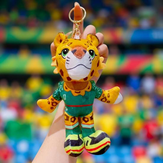 Mascot Plush Keychain FIFA Memorabilia Plush Soft Stuffed Animal Cute Soccer-Themed