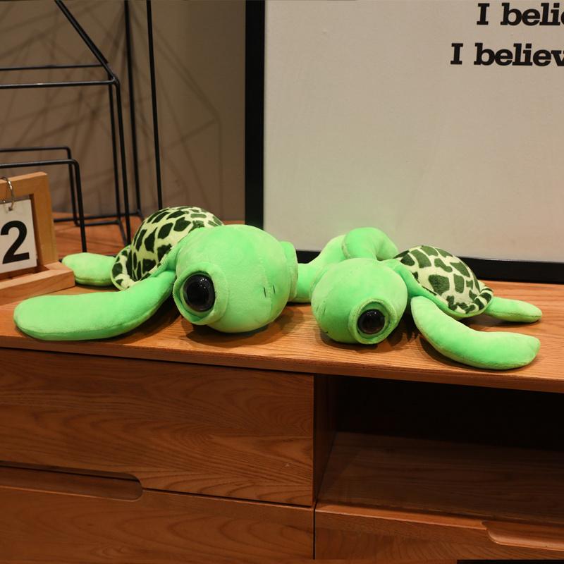 22/28/43cm Cute Free Sea Turtle Animal Plush Doll Big Eyed Turtle Plush Doll Aquarium Exhibition Decor Child Birthday Gift