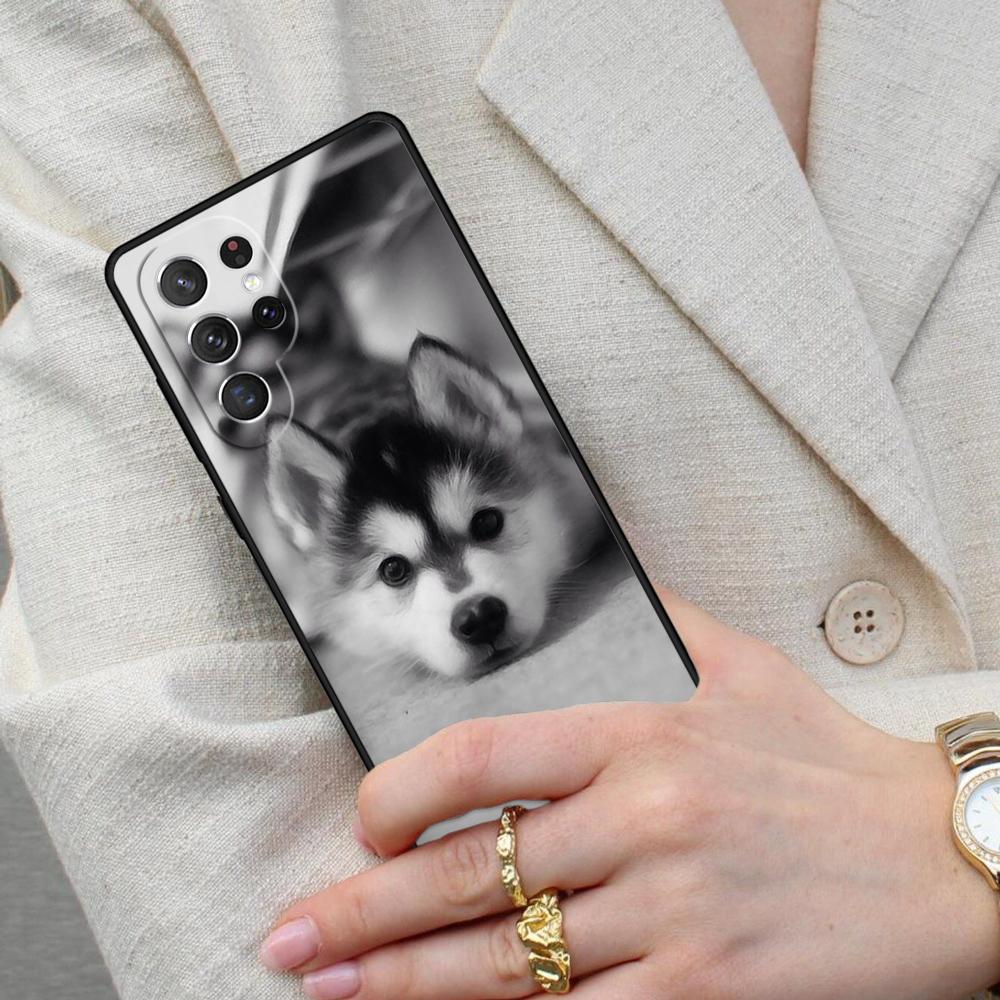 Animal Dog Husky Cell Phone Case for Samsung Galaxy S26 Ultra S25 S24 S23 S22 S21 S20 Note10 Cover
