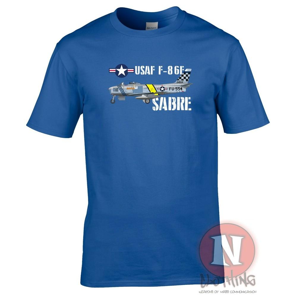 F86 Sabre Us Fighter Aircraft TShirt American Cold War Jet Plane Usaf