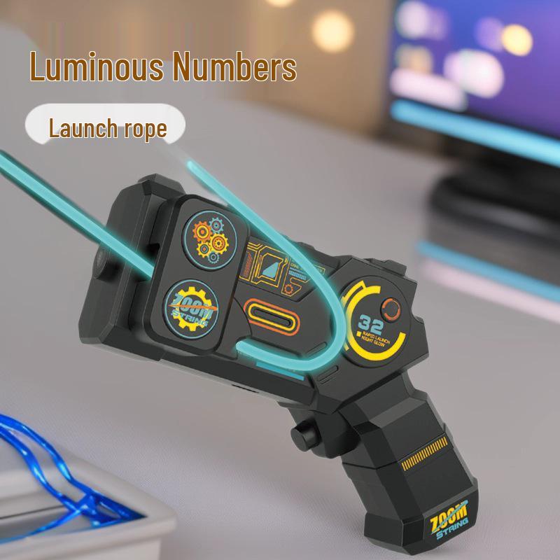 Luminous High-Speed Electric String Launcher Toy for Decompression and Learning