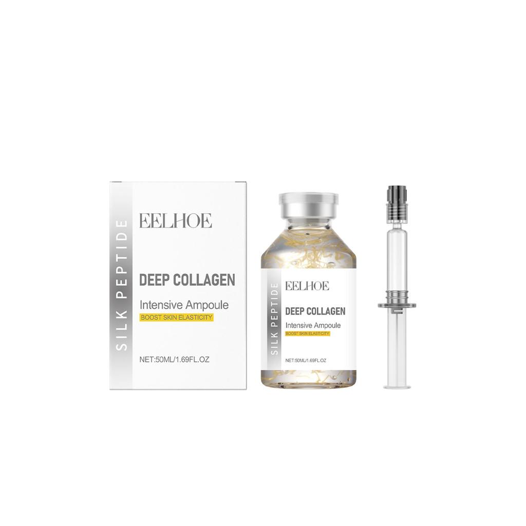Deep Collagen Intensive Ampoule,Korean Facial Glass Skin Care Serum,Nicotinamide Hyaluronic Acid Moisturizing,Boost Elasticity