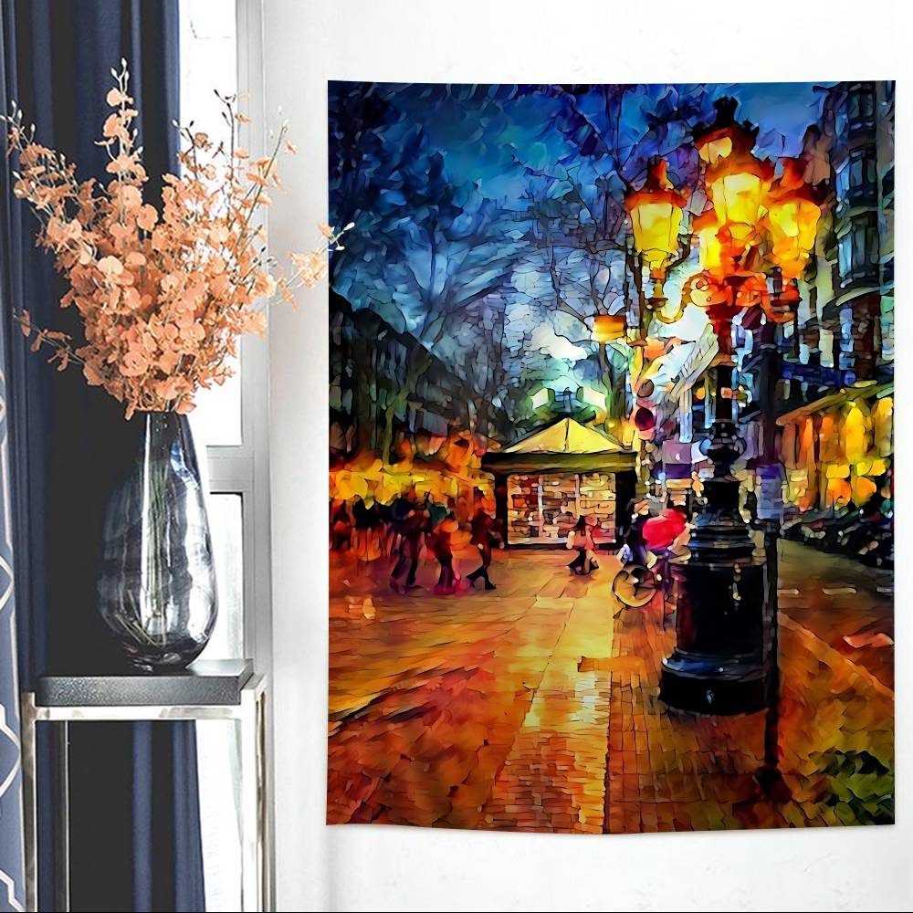 LLeonid Oil AAfremov Painting DIY Wall Tapestry Hanging Tarot Hippie Wall Rugs Dorm Home Decor