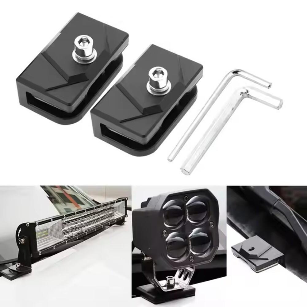 2PCS LED Work Light Clamp Holder Hood Light Mounting Bracket For Hood Light Mounting M8 M6 Auto Accessories