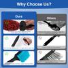 4 Pack Wheel Tire Cleaning Brush Kit Cars Motorcycles RVs Trucks Rim Hub Ultra Soft Microfiber No Spatter 360 Bendable Synthetic Woolies Wash