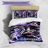 3pcs Demon Slayer5 Cover Set - Personalized Name, HD Printed Bedding with 1 Cover and 2 Pillowcases - Perfect for Home Decor, Easy Care