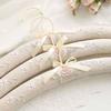 White Satin Padded Coat Clothes Hook Hangers, Hanger Hook Closet Organizer Promotion Free Shipping